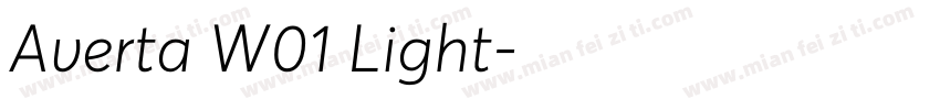 Averta W01 Light字体转换